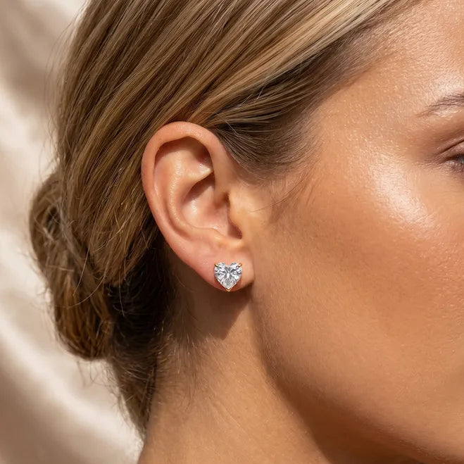 Crystal Heart Earring