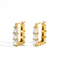 Crystal Square Earrings