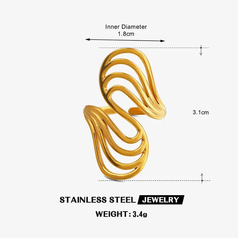 Gold Flow Ring