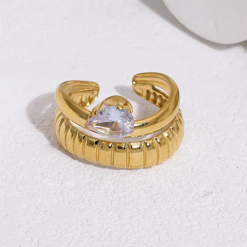 Duo Drop Ring