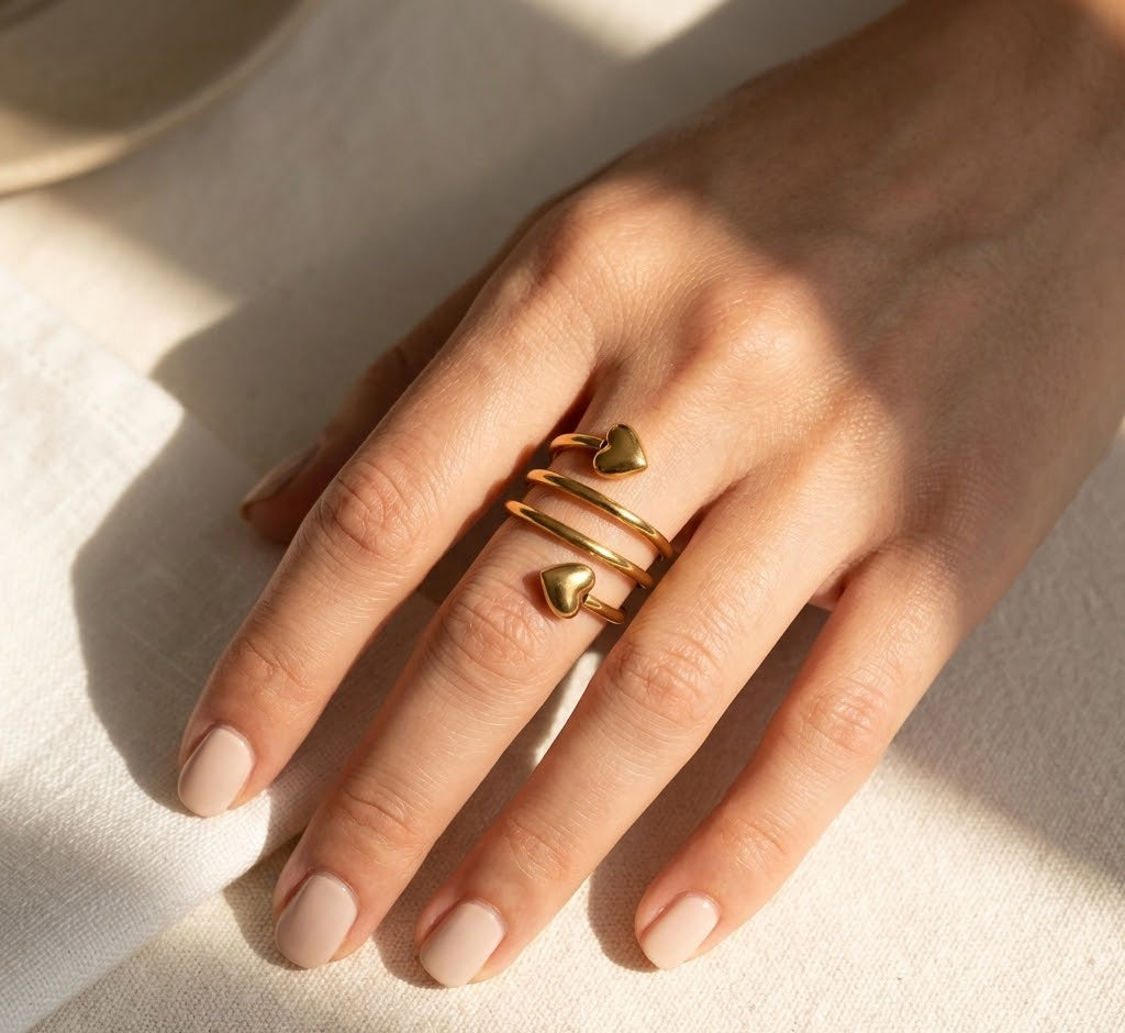 Heart Twist Ring