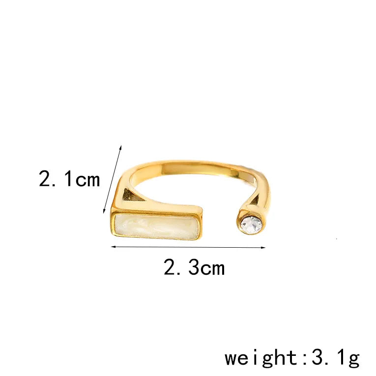 Nacre Bar Ring