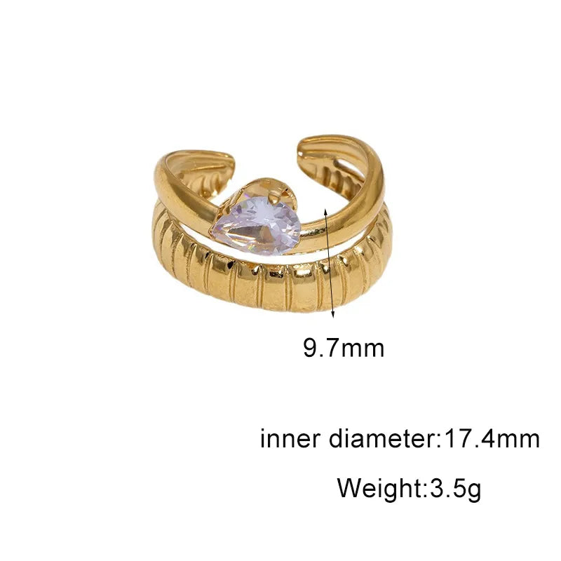 Duo Drop Ring