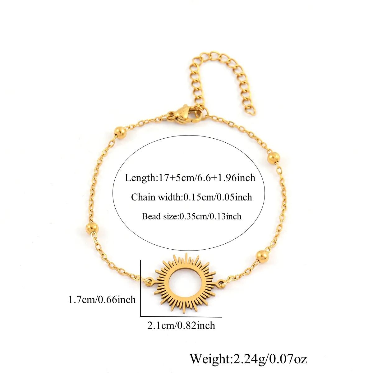 Golden Sunburst Bracelet