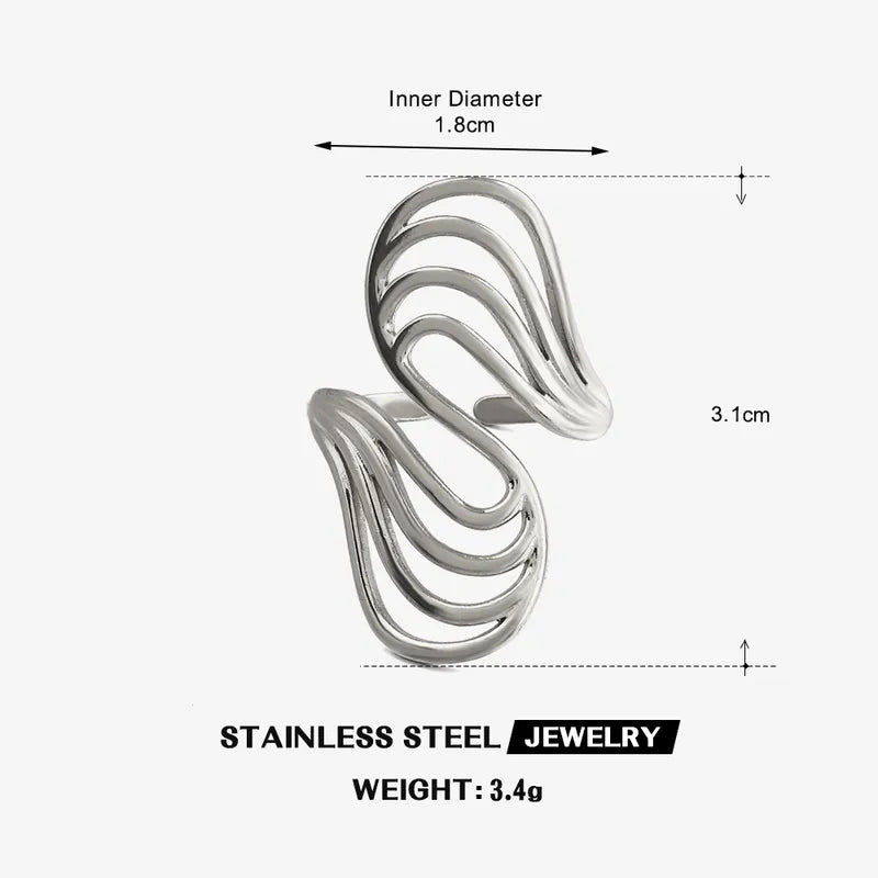 Silver Flow Ring